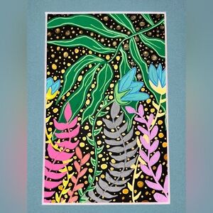 Colorful Botanical Art Print